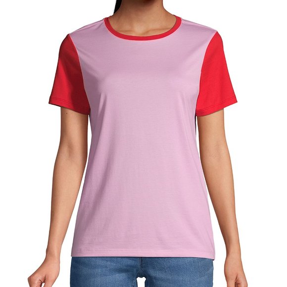 Lands' End Tops Womens Size L Cotton Short Sleeve Tshirt Relaxed